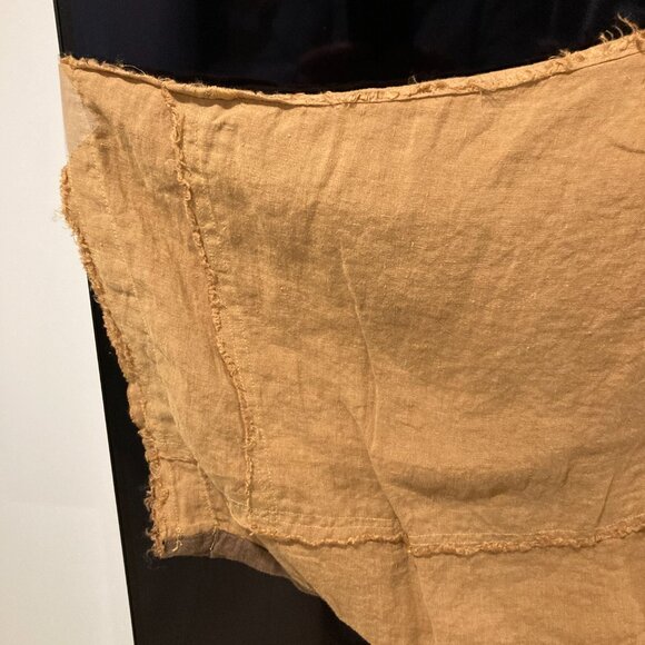 Unique Spring Summer 100% Linen Jacket/Blouse, One Size, khaki/coffee color - Picture 11 of 16